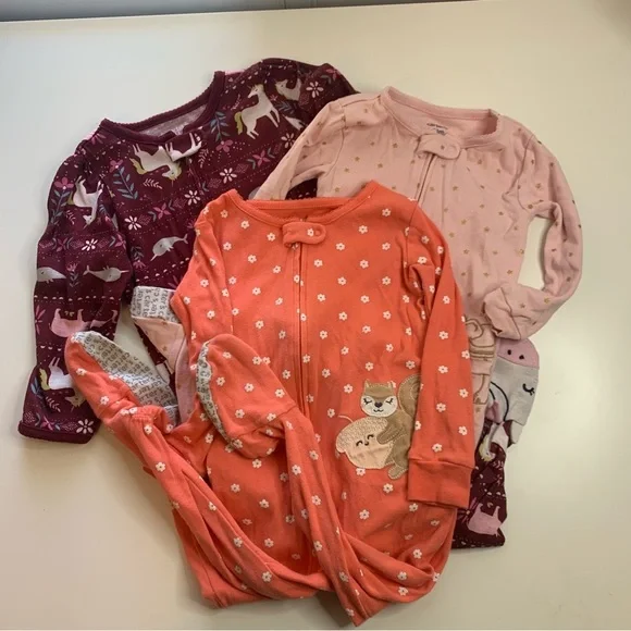 Carter's Kids Pajama Set - Pink, Orange, and Purple - Picture 1 of 13